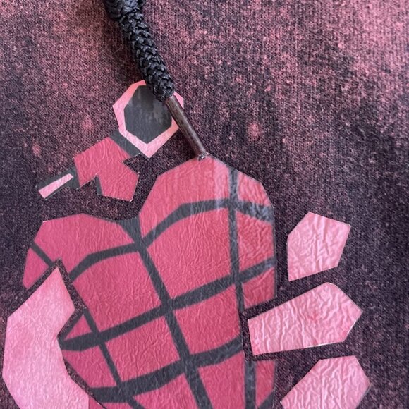 Vintage Green Day American Idiot Fan Made Hoodie Maroon Punk Rock - Size L (U8) - Picture 5 of 8